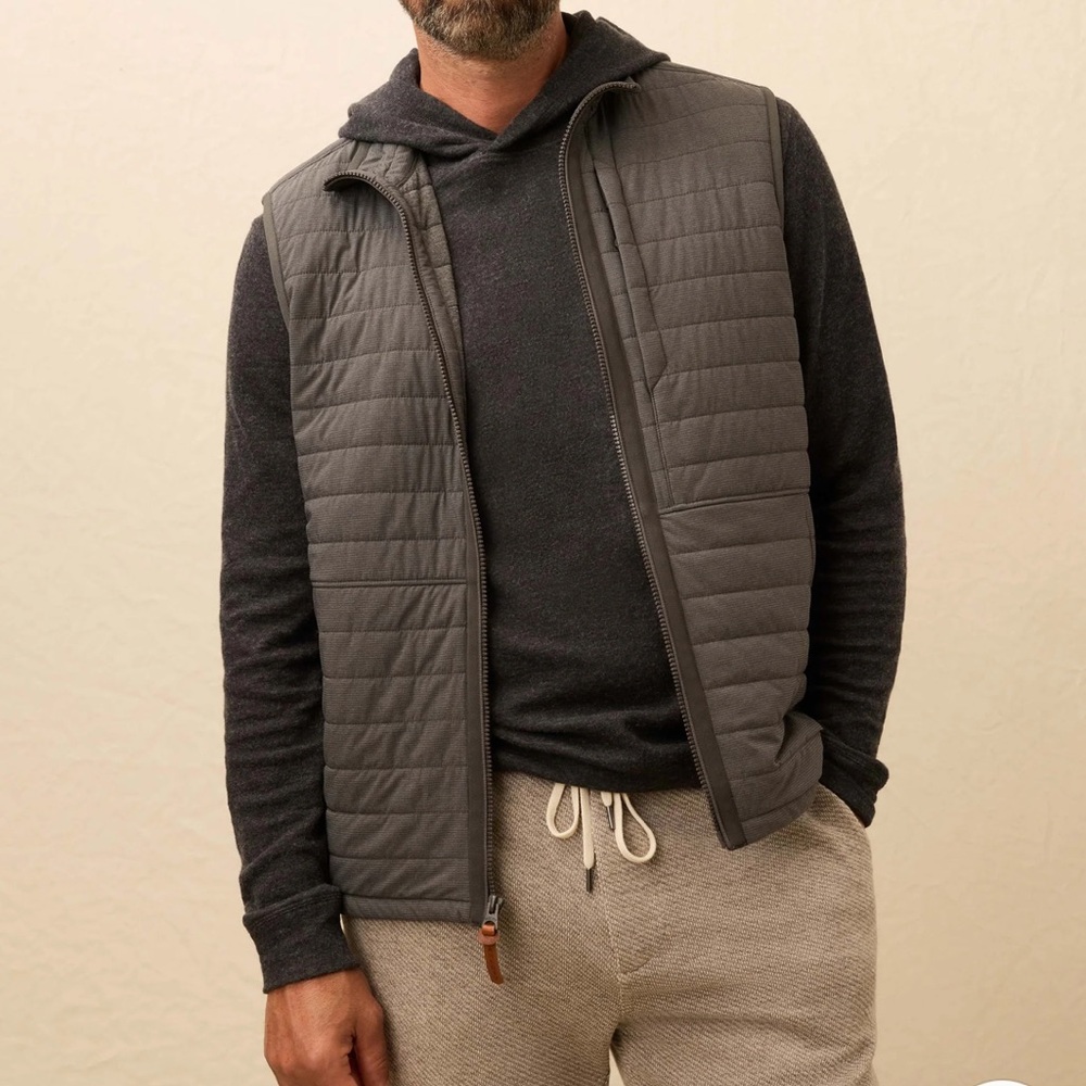 Faherty Horizon Series Vest Men's pacific ash